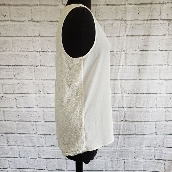 Gibson Lace Back Woven Tank Top Size Small - Picture 5 of 8